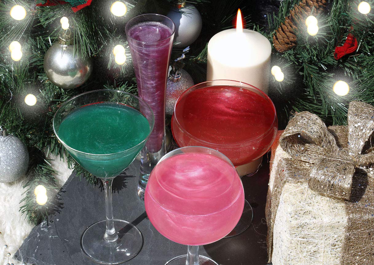 GIN Collection - Drinks Shimmer Set For Prosecco, Sparkling Wine, Gin, Vodka, Cocktails (30ml)