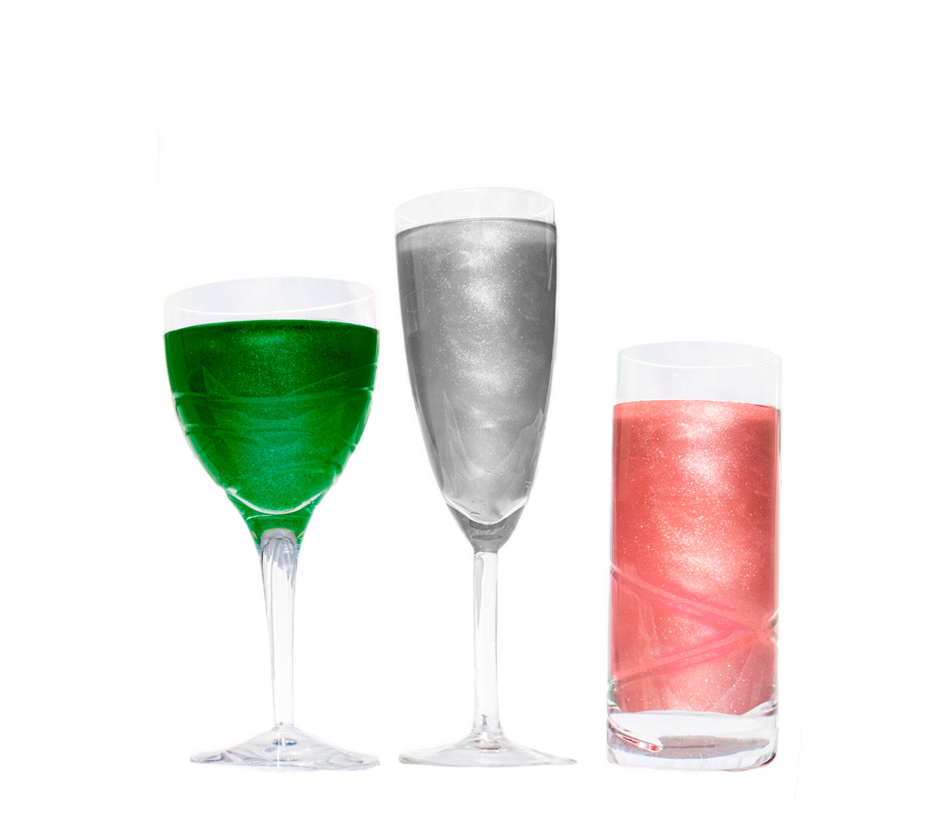 GIN Collection - Drinks Shimmer Set For Prosecco, Sparkling Wine, Gin, Vodka, Cocktails (30ml)