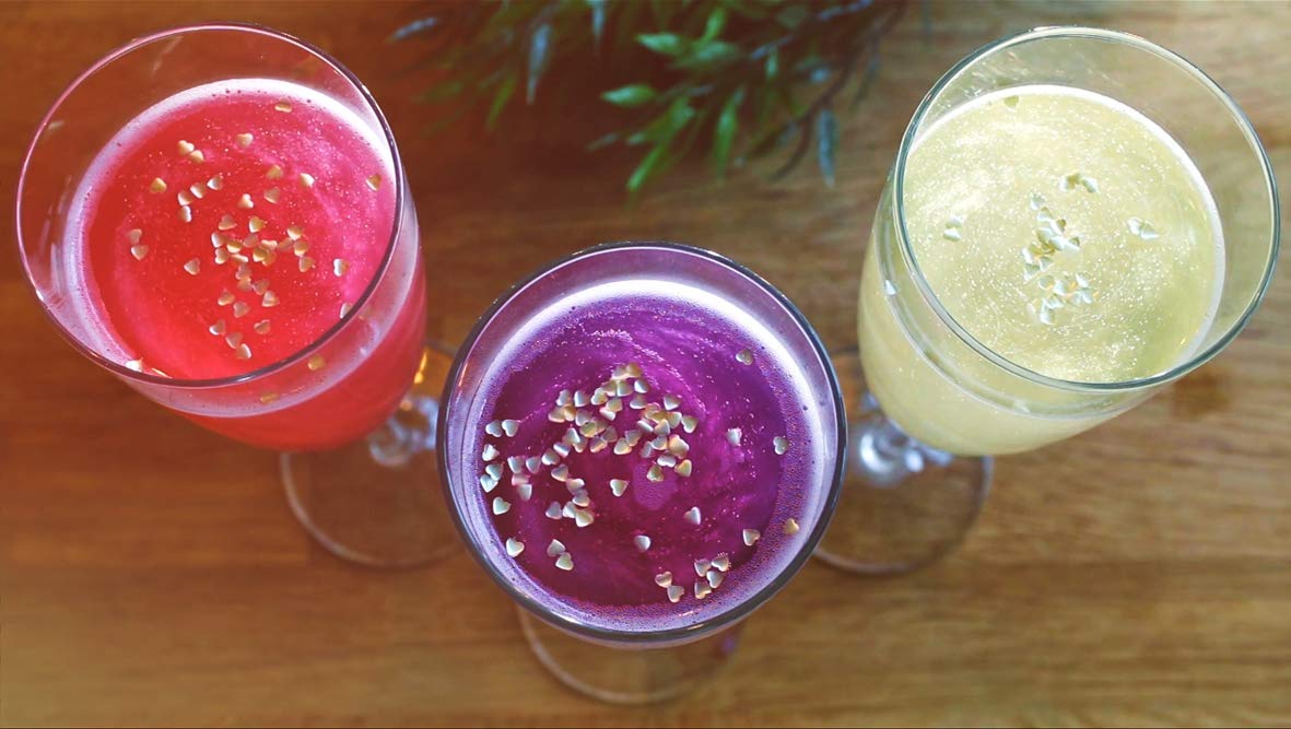 RETRO SWEETS Syrups for Drinks, Prosecco, Sparkling Wine, Gin, Vodka, Cocktails, 3 flavours