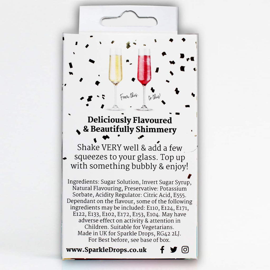 GIN Collection -  Drinks Shimmer Set For Prosecco, Sparkling Wine, Gin, Vodka, Cocktails (30ml)