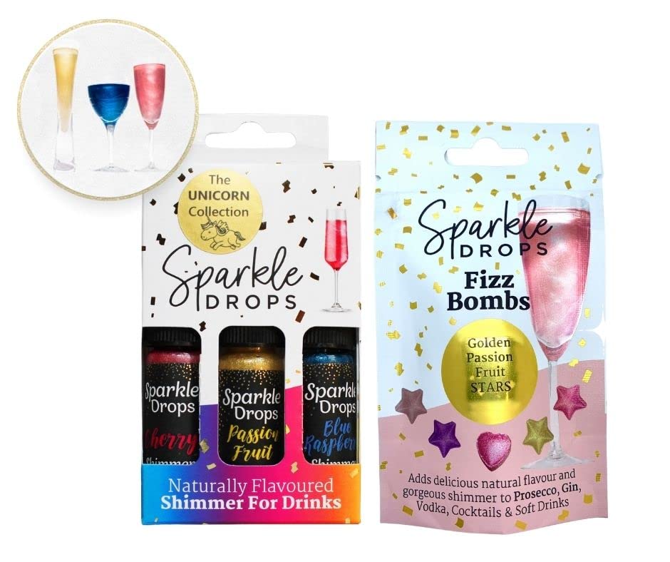 UNICORN SHIMMER BUNDLE - Syrups & Passion Fruit Fizz Bomb Stars