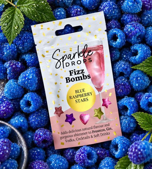 FIZZ BOMBS Blue Raspberry Stars, 20g