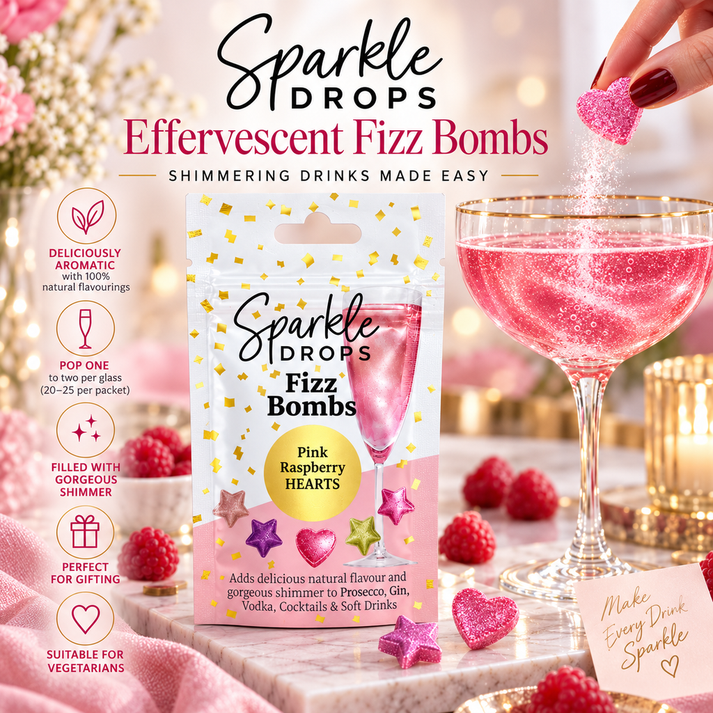 FIZZ BOMBS Blue Raspberry Stars, 20g