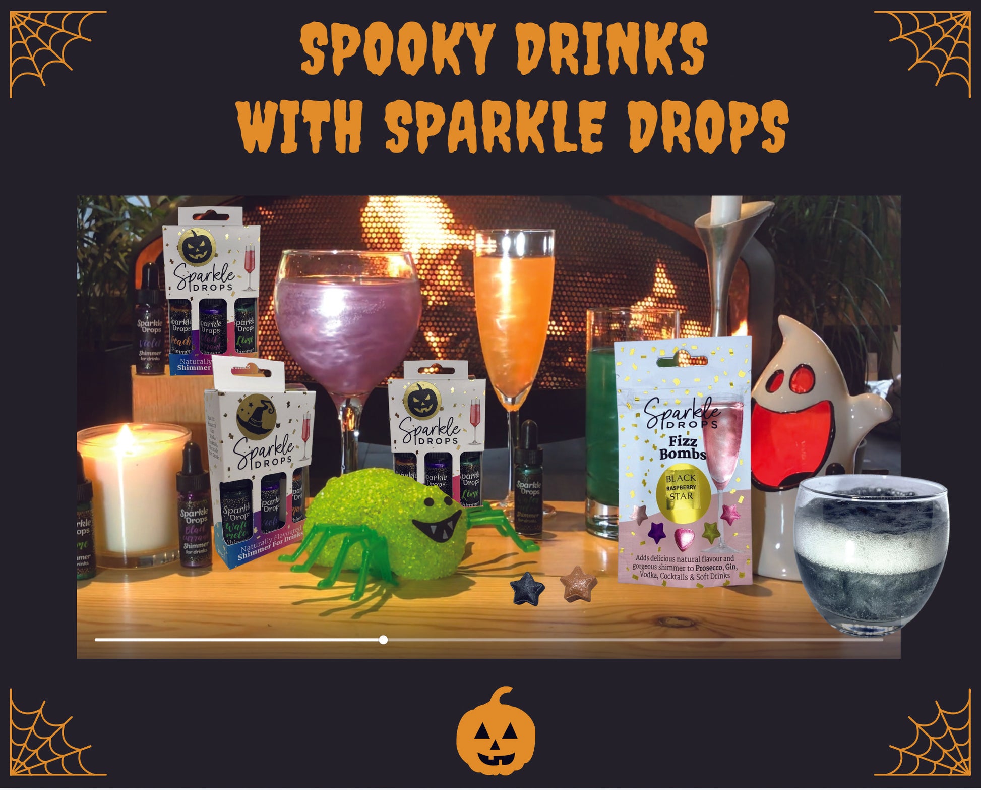 HALLOWEEN Double Gift Set Drinks Shimmer For Spooky Ghoulish Drinks (36-48 drinks)