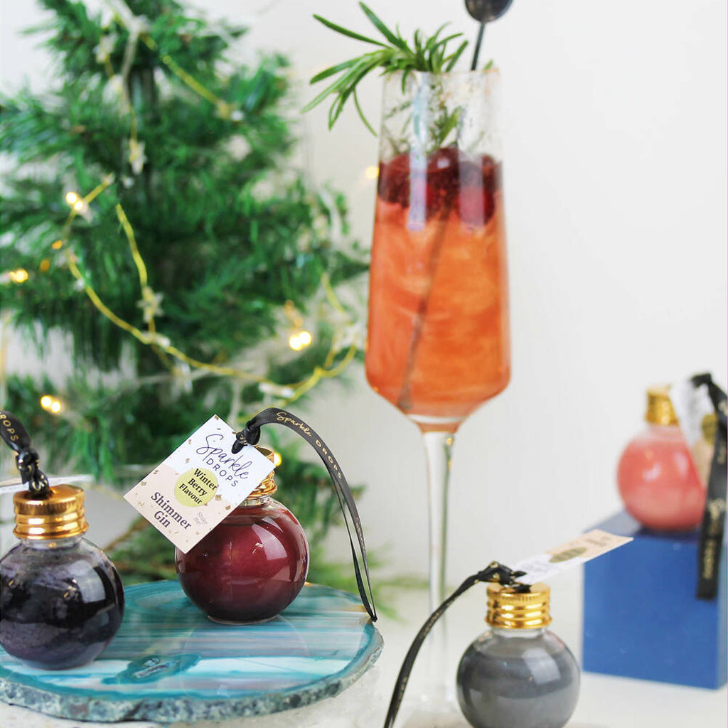 TWO Shimmer Gin Bauble Trees - 6 flavours (37.5% ABV)