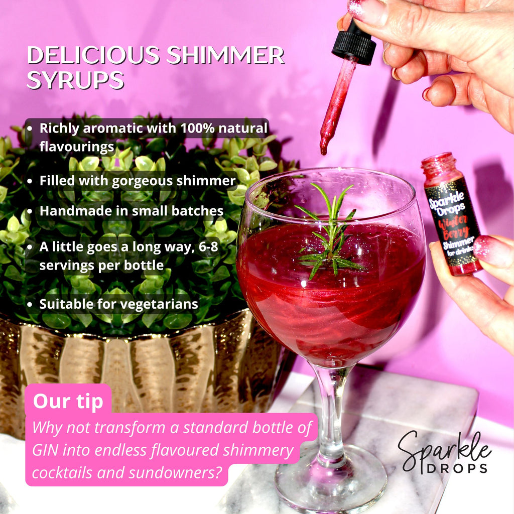 CLASSIC Shimmer Syrup collection for drinks, 3 flavours